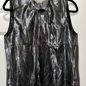 Metallic Sleeveless Top